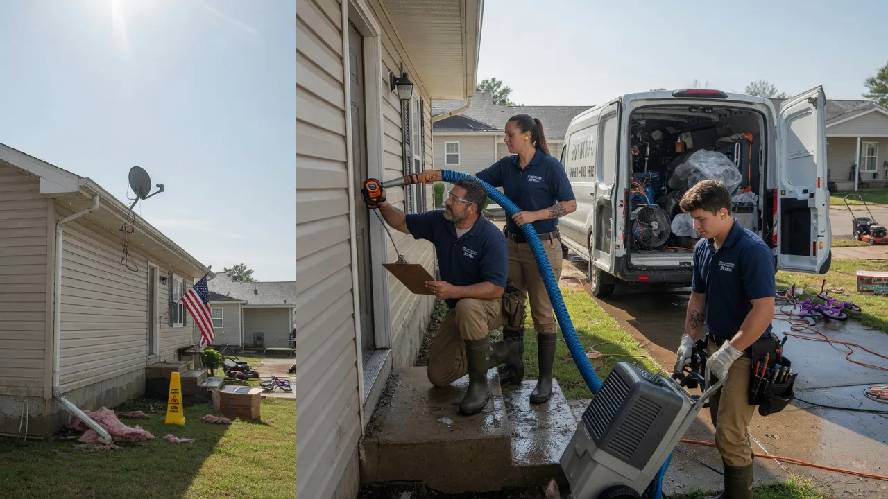 Ceiling Water Damage Restoration in Corsica, SD near me